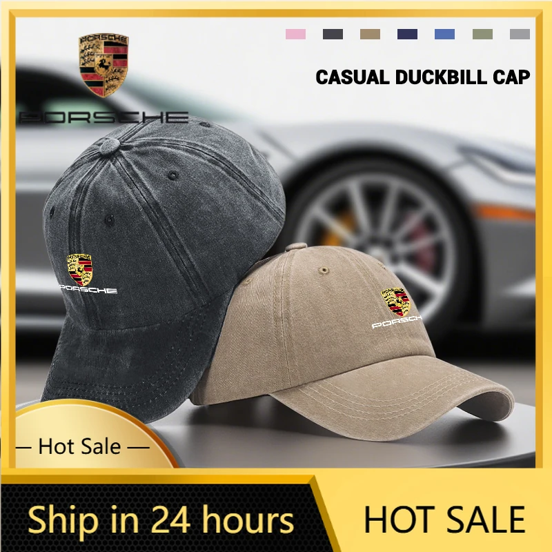 

Наклейка на автомобиль для Porsche, модная бейсболка с принтом логотипа, летняя спортивная кепка для активного отдыха, регулируемая, для Porsche 911 Cayenne Cayman