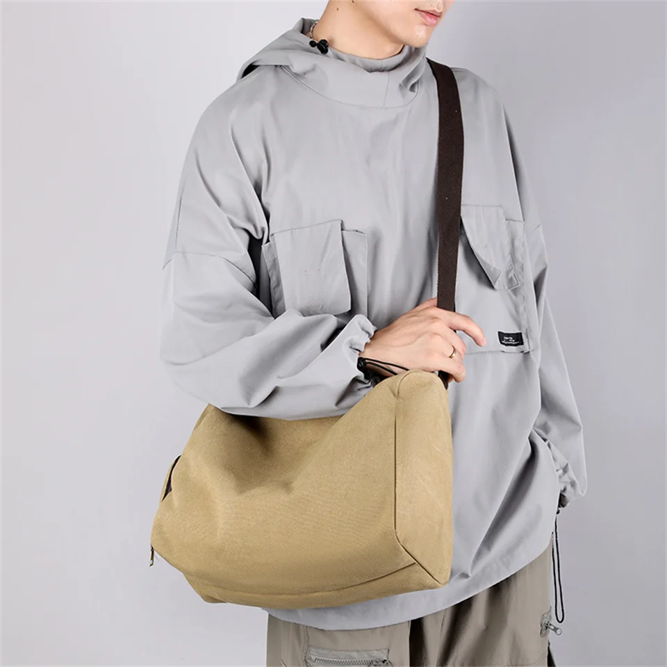 Men's canvas crossbody bag travel luxury handbag crossbody bag men's crossbody bag shoulder bag