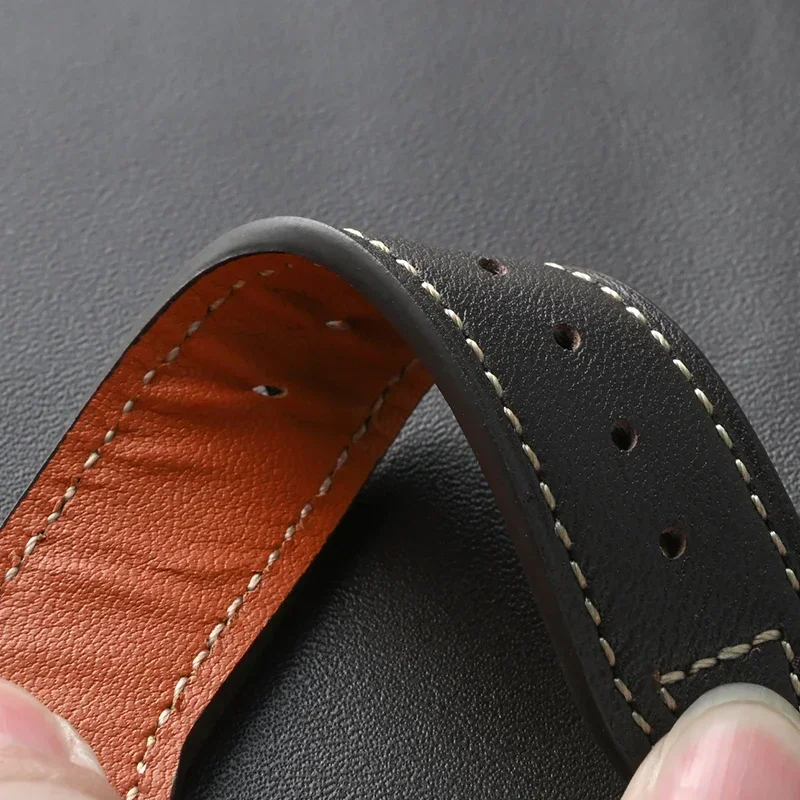 Ремешок из натуральной кожи 2025 для пилота Little Prince Mark для мужчин и женщин из воловьей кожи с складной пряжкой, ремешок для часов, браслет, ремень 20 мм, 21 мм, 22 мм