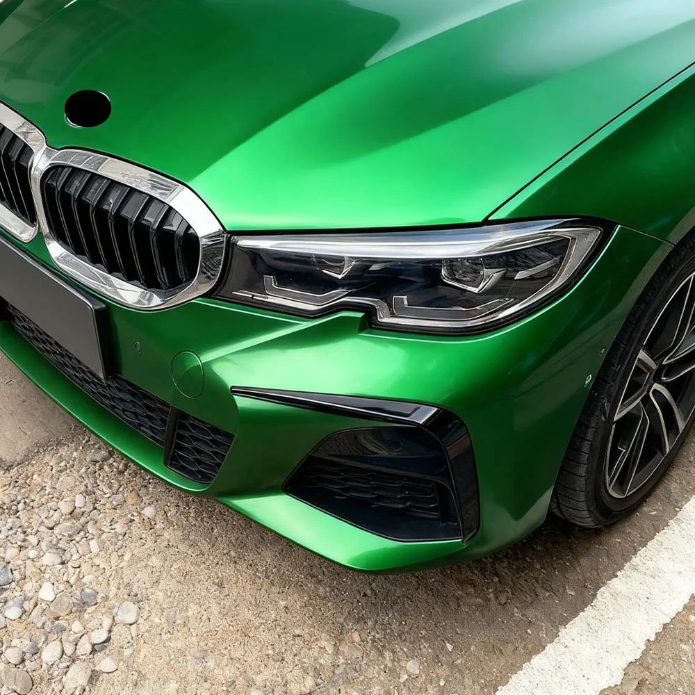 

2 шт. передний бампер автомобиля, противотуманная фара, накладка на решетку для BMW 3 серии G20 G21 320i 330i 318i M-Pack 2019-2022, черные комплекты кузова, тюнинг