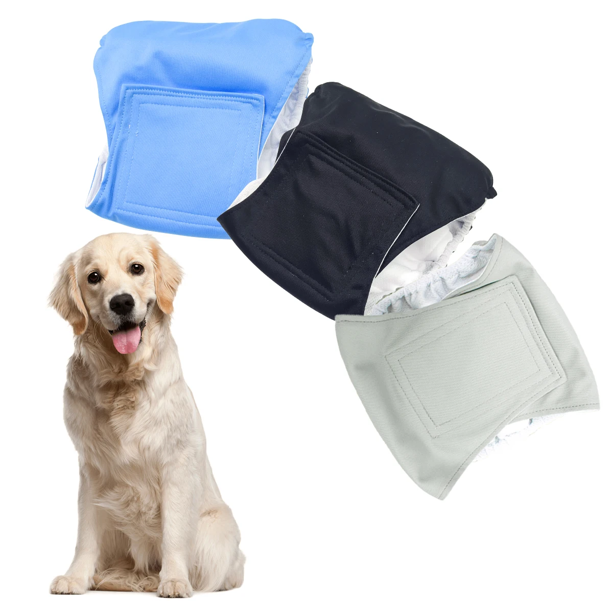 3 Buah Pembalut Perut Anjing J - Cloth Diaper Insert ulasan dan harga