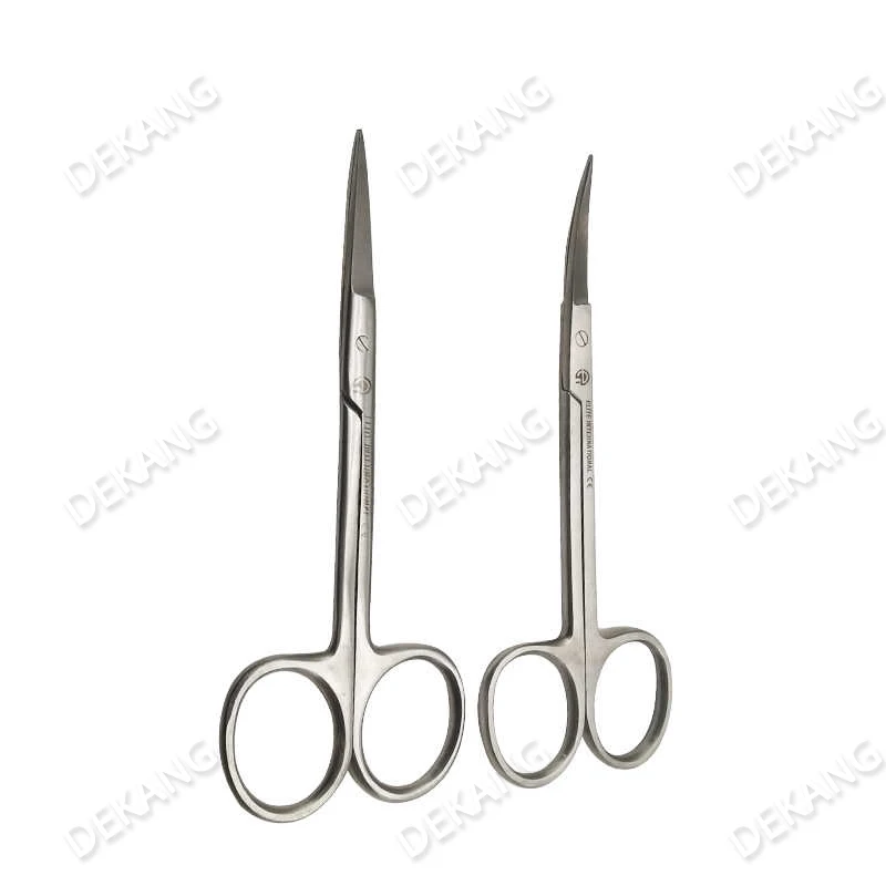 يتم استخدام مقص إزالة الخيوط ومقص اللثة من الفولاذ المقاوم للصدأ لجراحة الجفن المزدوج وشق الجفن.