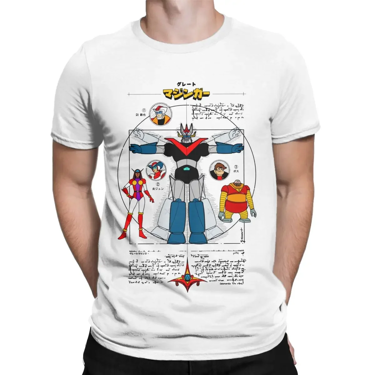 Summer Mazinger Z Robot Tranzor Z T Shirt for Men Teenager Koji Kabuto Robots Merch Tees T-Shirts Pure Cotton Printed Clothes