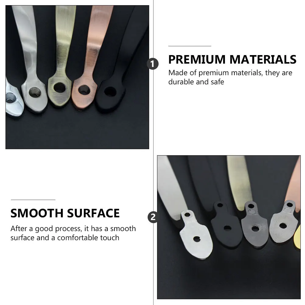 

2Sets Zinc Alloy Durable Pull Handles Comfortable Touch Door Handles Wardrobe Cabinet Grip Door Knobs Cabinet Grab Bars