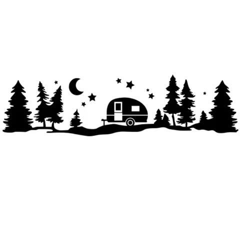 Car Mountain Graphics Motorhome Horsebox Caravan RV Camper Van Body Decor Vinyl Decals Auto Tuning Accessories Car Stickers