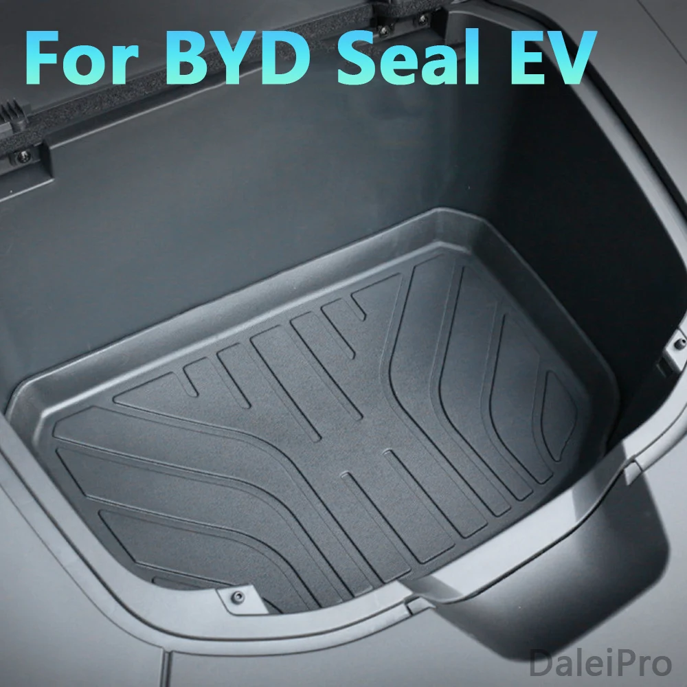 For BYD Seal EV 2024 2023 Car Front Trunk Mat Rear Trunk Mats Modification Waterproof Organizer Tray Carpet TPE Car Accessories