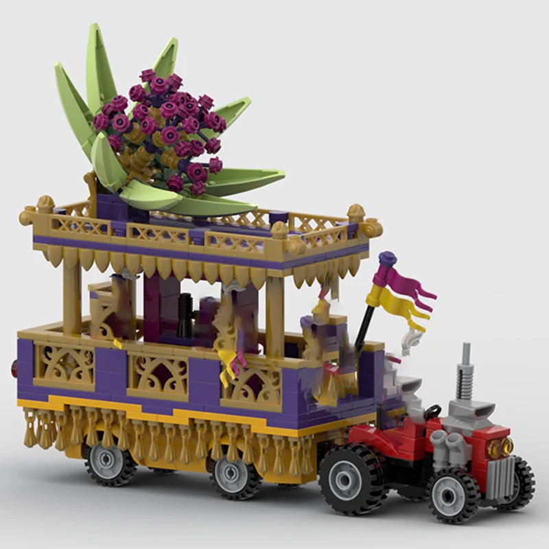 Speed Hypercar Model MOC Building Bricks Mardi Gras Parade Wagon Modular Technology Gifts Holiday Assemble Children Toys Suit
