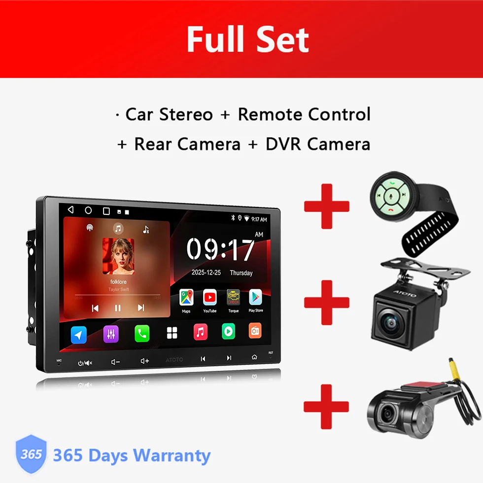 9 inch Android Double Din autoradio met CarPlay, Android Auto, draadloze verbinding, touchscreen, camera, wifi, bluetooth, gps-navigatie, DSP & EQ, hoofdunit, multimediaspeler voor in de auto, A5L