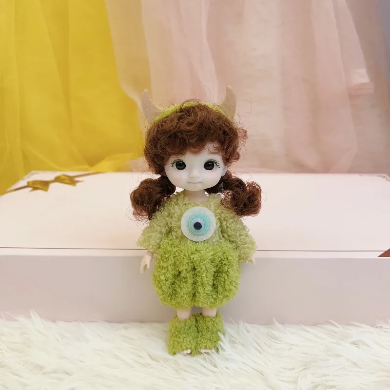 المد اللعب 16 سنتيمتر لطيف أفخم دمية محاكاة BJD دمية فتاة الفينيل دمية لعب الأطفال