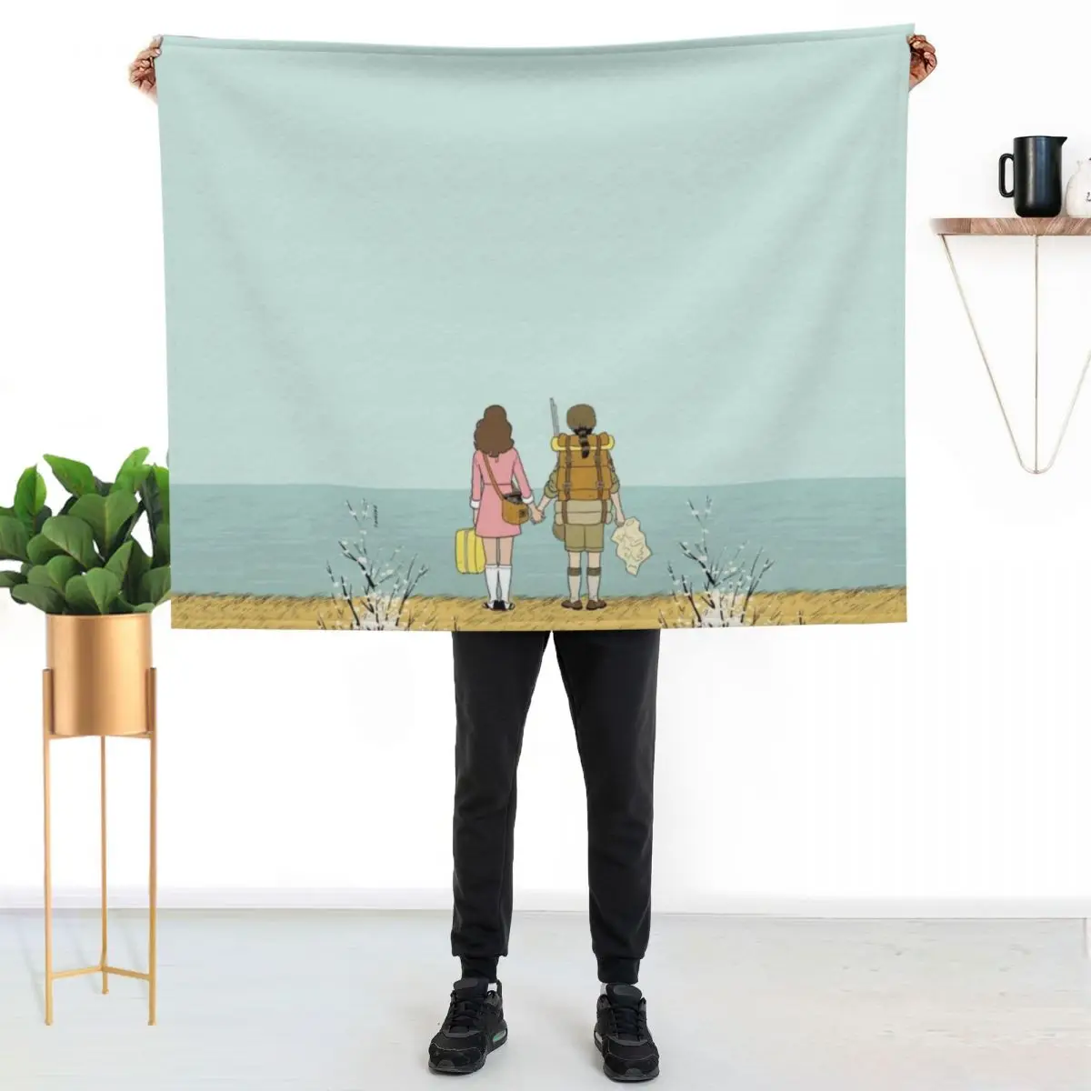 

Wes Anderson Movie Throw Blanket Easy Care Comfortable Blanket for Couch