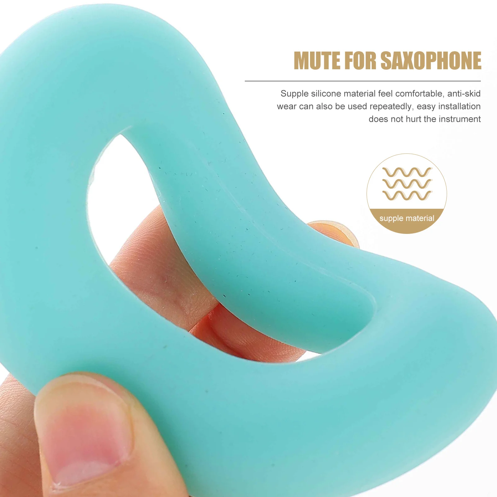

Saxophone Mute Dampener for Alto Easy to Use Reduce Overtones and Noise Ideal for Practice Sessions Alto Sax Mute