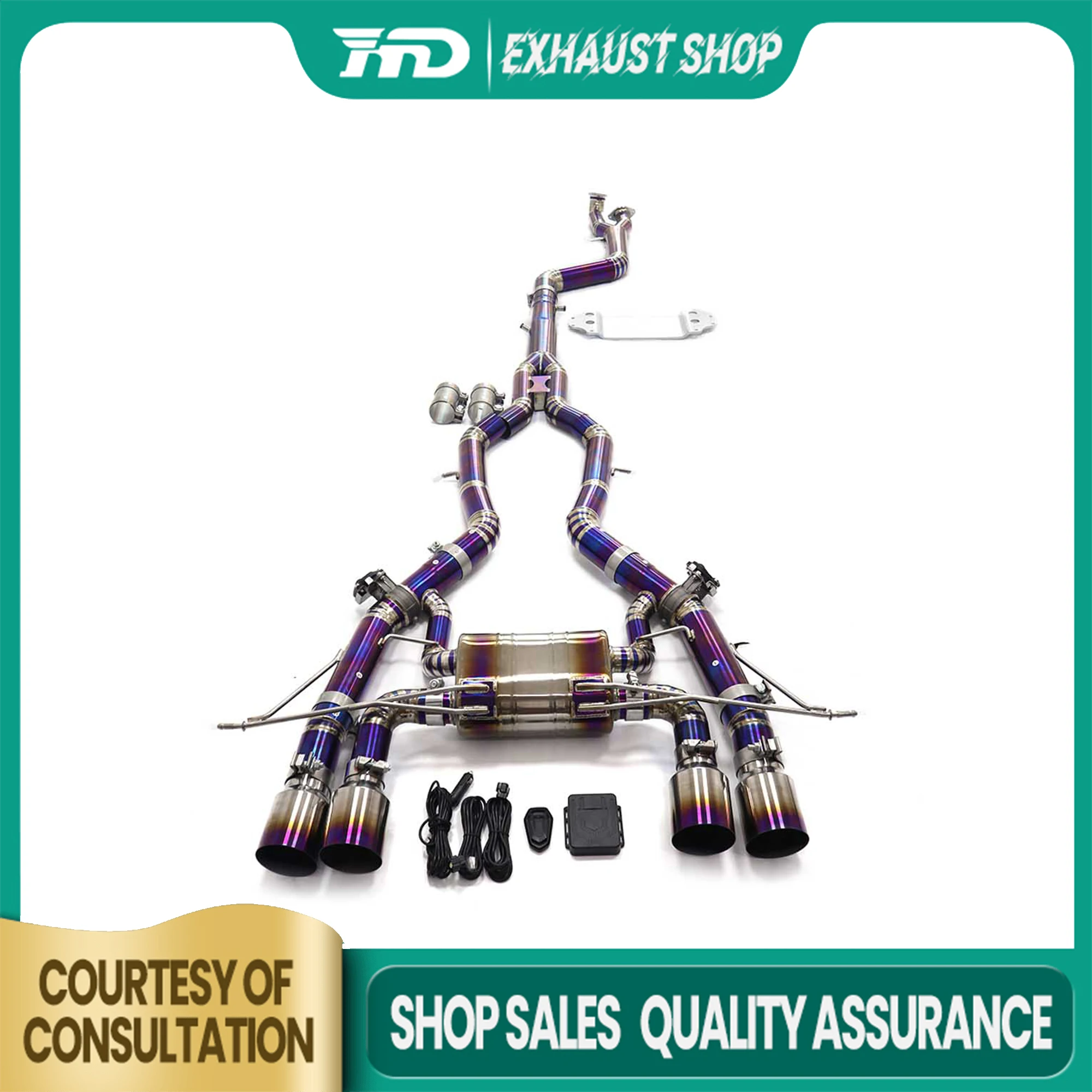 

High Quality Catback For BMW M2 G87 Ti Non-destructive Installation Exhaust System Electronic Valve Muffler Tips