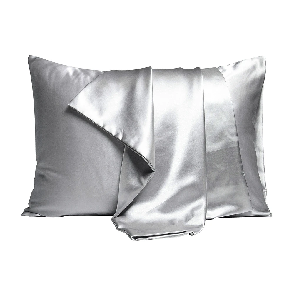 100% Natural Mulberry Silk Pillow Cover White Black Bed Decorative Pillowcase Luxury Comfortable Solid Pure Silk Cushion Cases