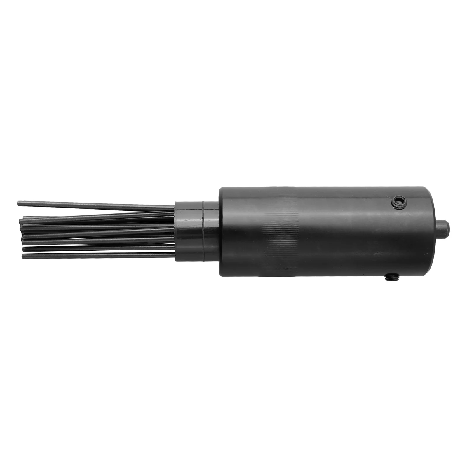 Rust Removal Head for Pneumatic Air Hammer Tools，Effective Needle Bundle Deruster Head with 19 Needles and Black Color