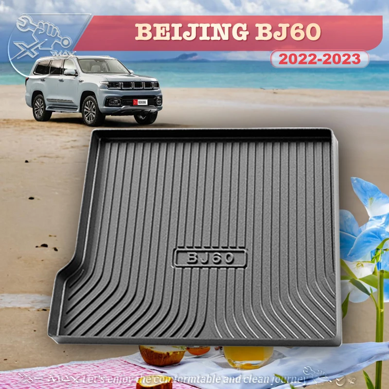 

For BEIJING BJ60 2022-2023 Custom Fit Car Trunk Mat All Season Black Cargo Mat 3D Shaped Laser Measured Trunk Liners