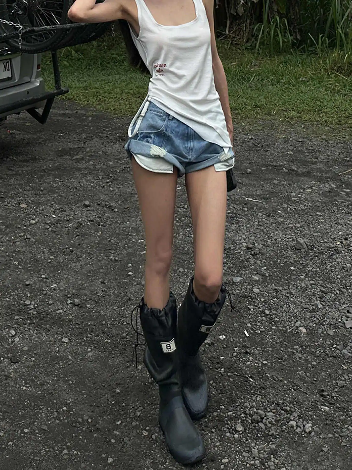 

2026 Summer Women American Retro Jean Shorts Blue Denim Shorts Kpop Abi Y2K 2000s Japanese Harajuku High Street Tide Hot Pants