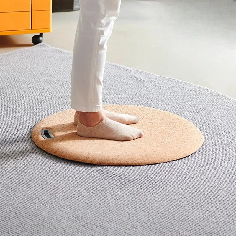 Round pads are soft and skin-friendly, foot pads relieve knee fatigue, standing floor mats office high elastic cork