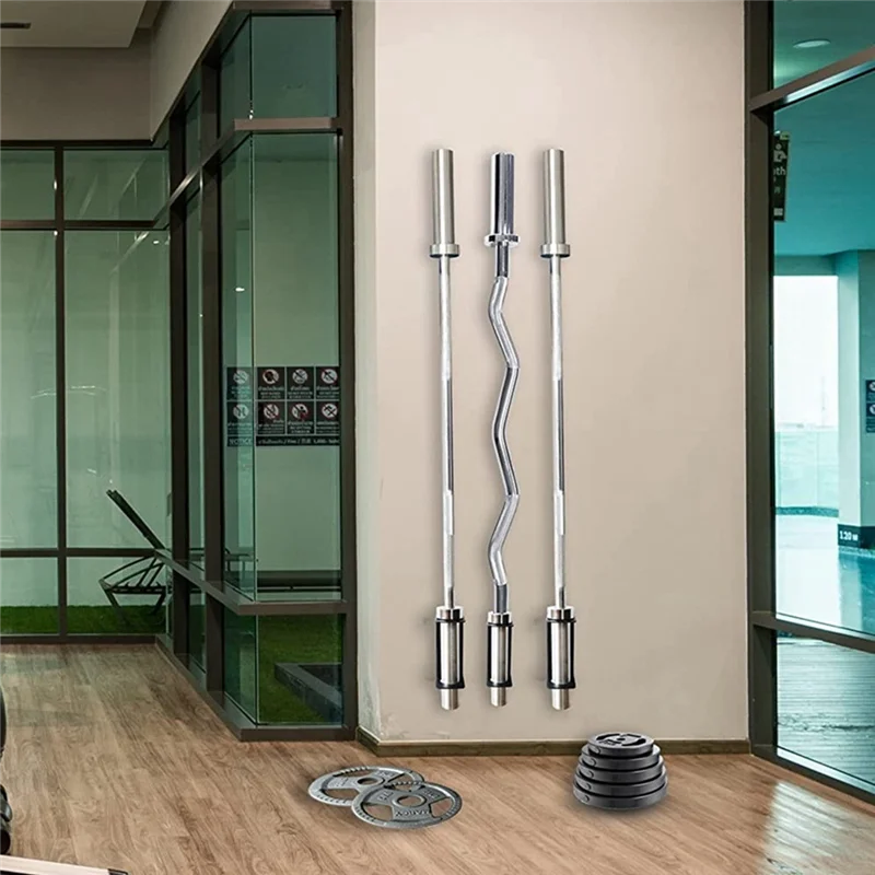 

Barbell Storage Rack Vertical Wall Mount for Home Space Saving ,1