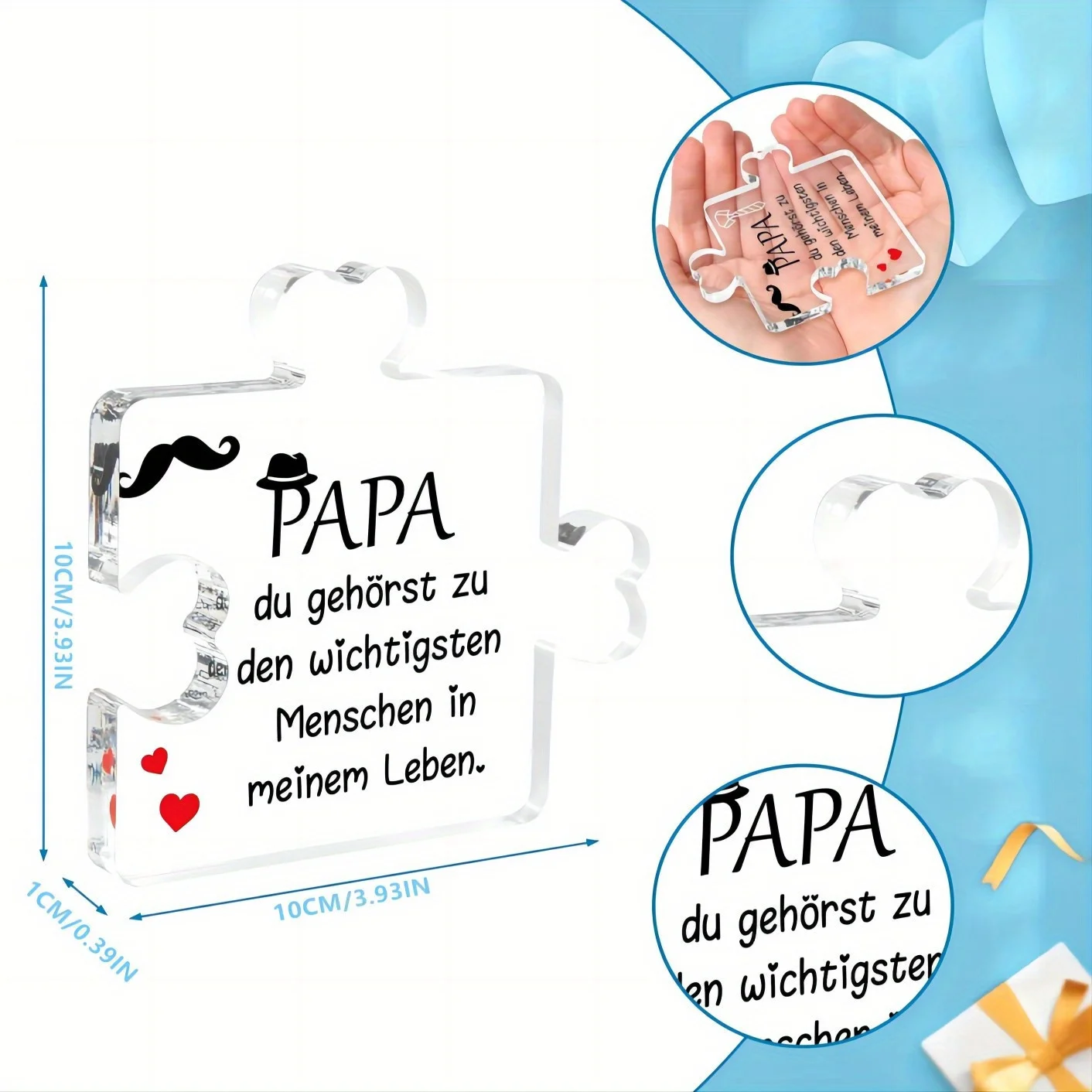 هدية عيد ميلاد للأب: لغز كتلة أكريليك مع قائلا، هدايا عيد الميلاد للأب (من ابنة/ابن)