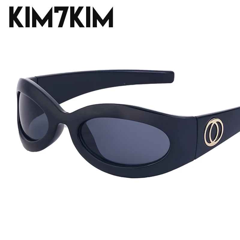 

Oval Punk Sunglasses Women Y2k Sports Sun Glasses For Men 2024 Fashion Luxury Brand Small Frame Eyewear Female Streetwear Shades