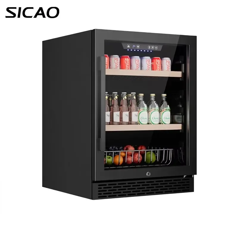 150L Mini Wine Cooler Stainless Steel 2-20C Temperature Control White Refrigerator Cellar Eco Friendly Home Bar Beverage