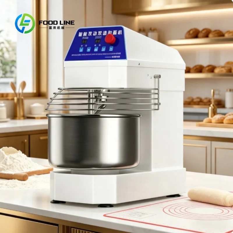 

Fully Automatic Smart Home Dough Mixer, Restaurant Dough Mixer with Timer Control, Suitable for Making Bread, Dumplings