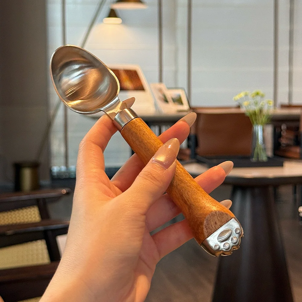 

Cute Claw Spoon 304 Stainl Steel Ice Cr Spoon Summer Watermelon Rice Spoon Soup Spoon Home Use Dining Utensils