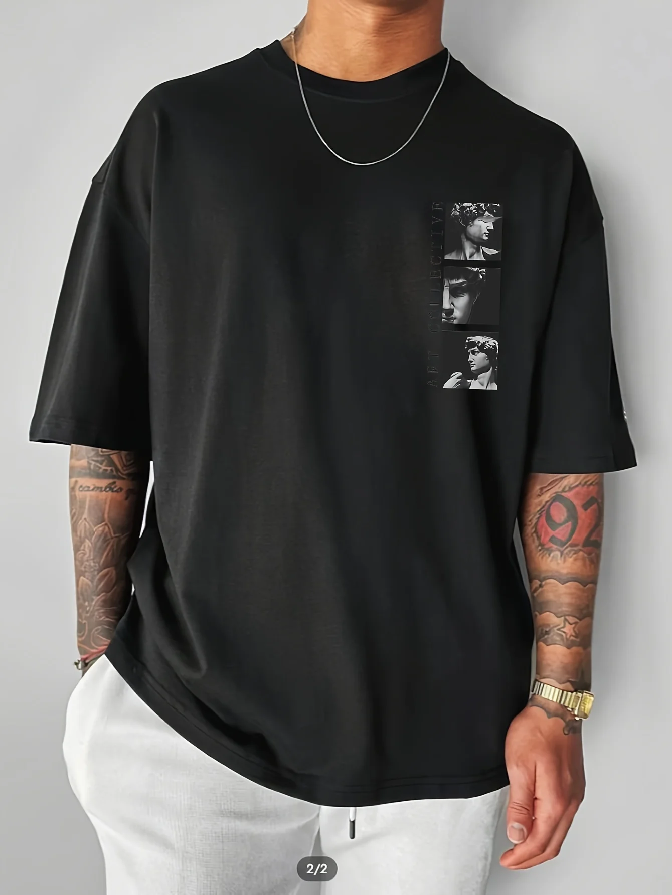 The new men's T-shirt for the summer of 2025 features a casual fashionable comfortable and breathable 3D letter pattern print