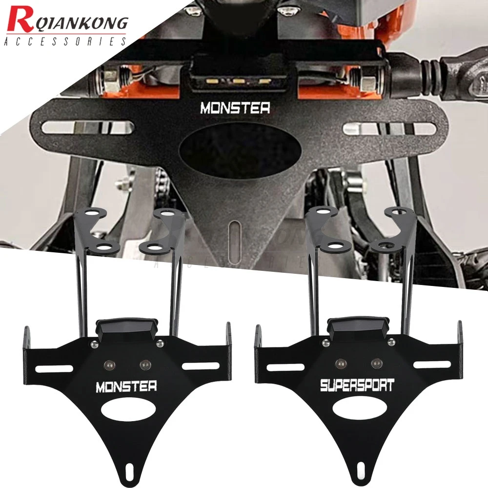 

For DUCATI Monster 659/797/797+/821/Stealth/1200/S/R Supersport 939/S 950/S License Plate Holder Bracket Fender Eliminator Kits