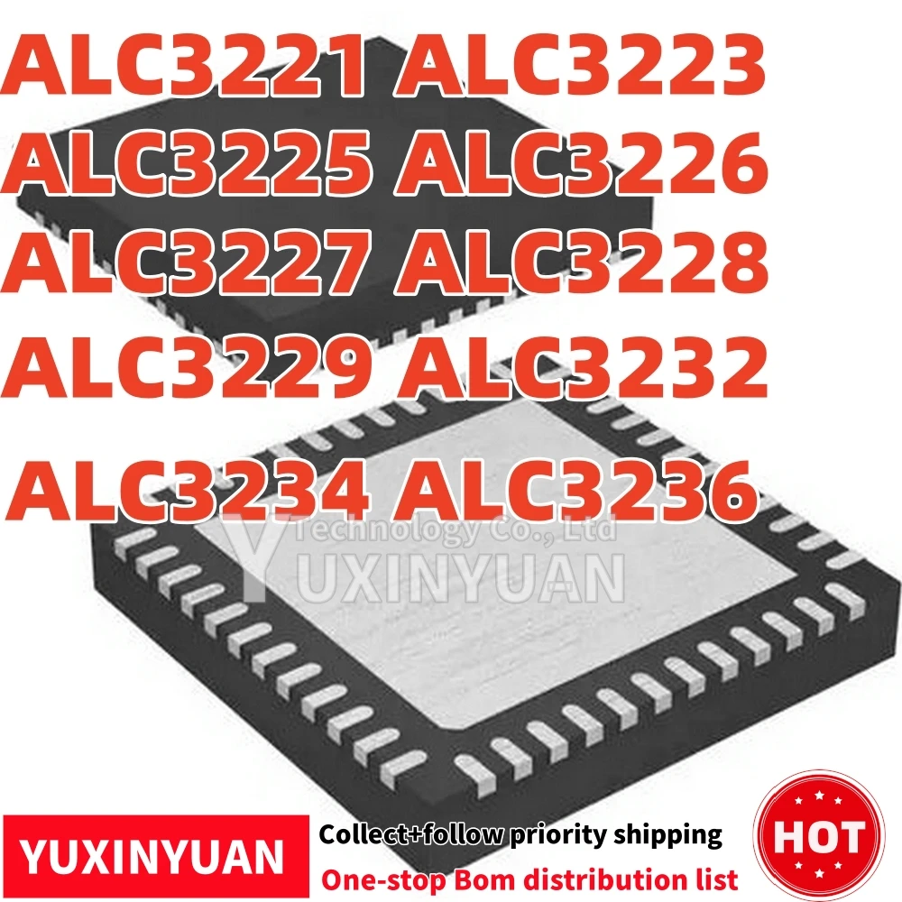 

5 шт. ALC3221 ALC3223 ALC3225 ALC3226 ALC3227 ALC3228 ALC3229 ALC3232 ALC3234 ALC3236 QFN-48 IC НОВЫЙ В НАЛИЧИИ YUXINYUAN