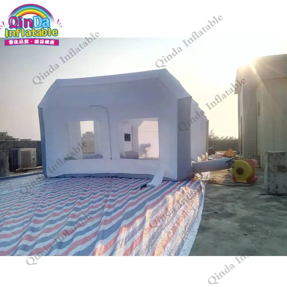 

8X4x3m надувная автомобильная покрасочная камера мобильная надувная палатка для краски для автомобиля