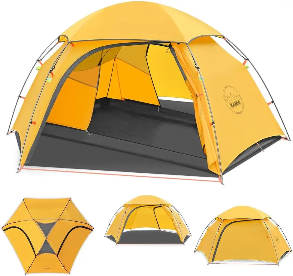 Ultralight Waterproof Backpacking Tent for 1-2 People, Aluminum Frame Double Layer Hiking Camping Shelter 1