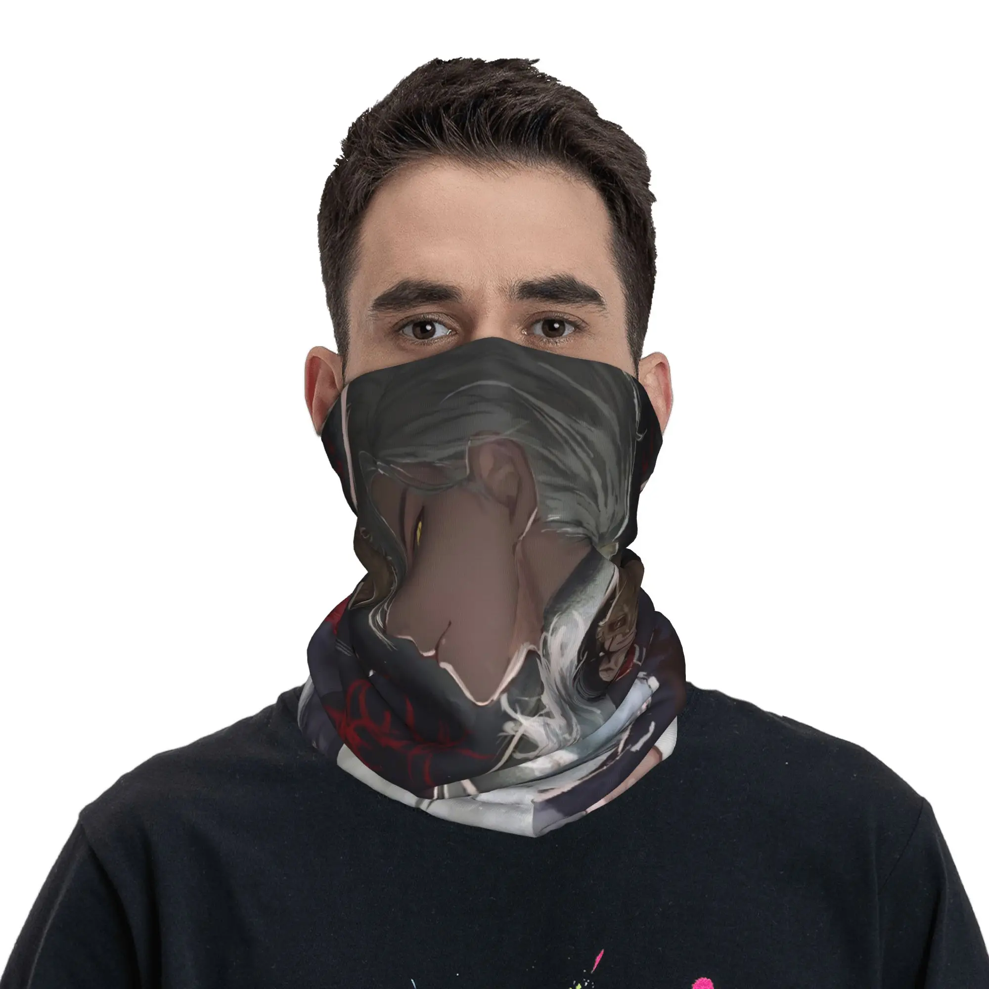 Silent Hill F Horror Video Game Bandana Neck Gaiter Printed  Face Scarf Multi-use Face Mask Cycling for Men Women Adult Washable