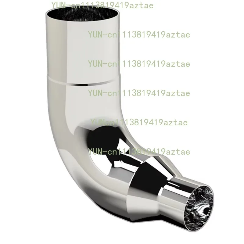 90 Degree Chrome Exhaust Reducer Elbow 5