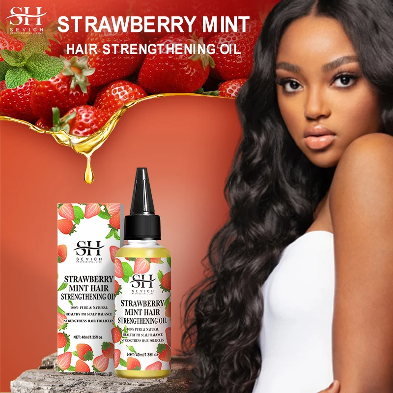 

360juice Strawberry Mint Growth Oil For Man Women Anti Hair Loss Fast Regrowth Thicken Oil Strengthening Scalp Treatment Product