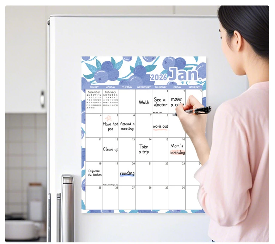 

2026 Wall Calendar Hanging Calendar with Large Writing Blocks Suitable for Daily Monthly Daily Planner To Do List