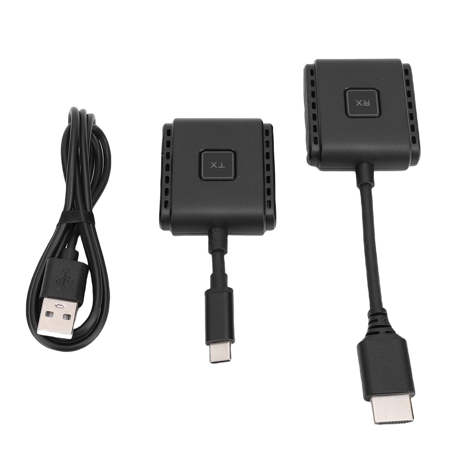 1080P 2.4 + 5G เครื่องส่งสัญญาณและตัวรับสัญญาณไร้สายแบบพกพาพร้อม Type C สําหรับการนําเสนอธุรกิจภาพยนตร์กีฬา Gaming Session