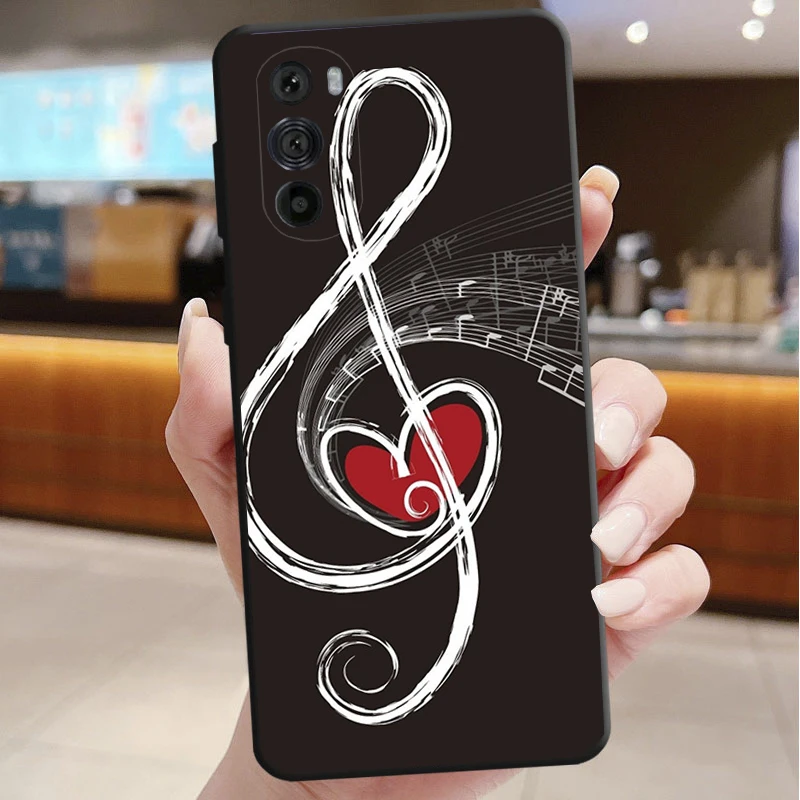 Etui na telefon Motorola Edge 50 40 Pro 60 50 40 30 Ultra Neo Fusion Moto G85 G72 G53 G54 G84 G13 G32 nuta muzyczna pianino