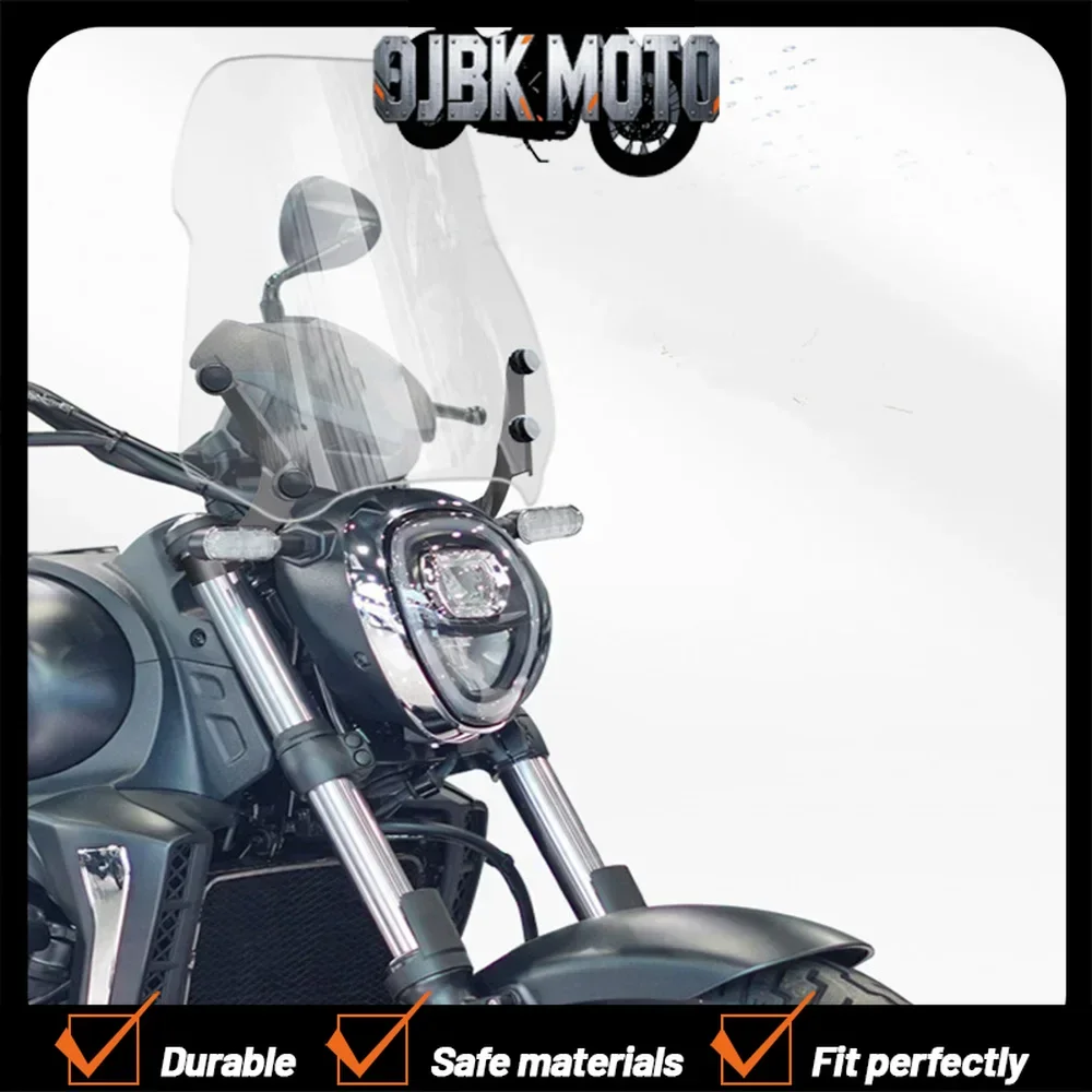 

For Haojue TR300 Windshield Urban Version Windshield Increase The Height of The Deflectorrain Guard Modification Accessories