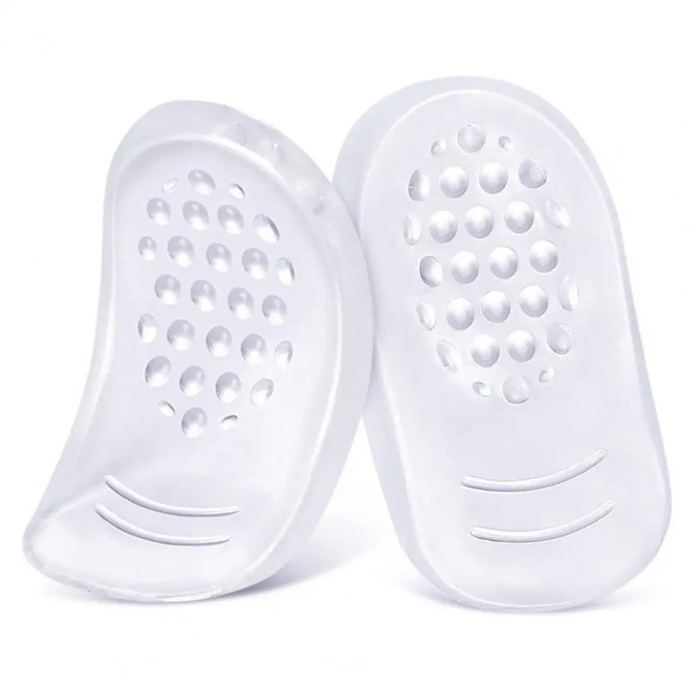 1 Pair Soft Heel Insoles Anti-skid Heel Pads Bounce Shockproof Heel Pads  Anti-Friction
