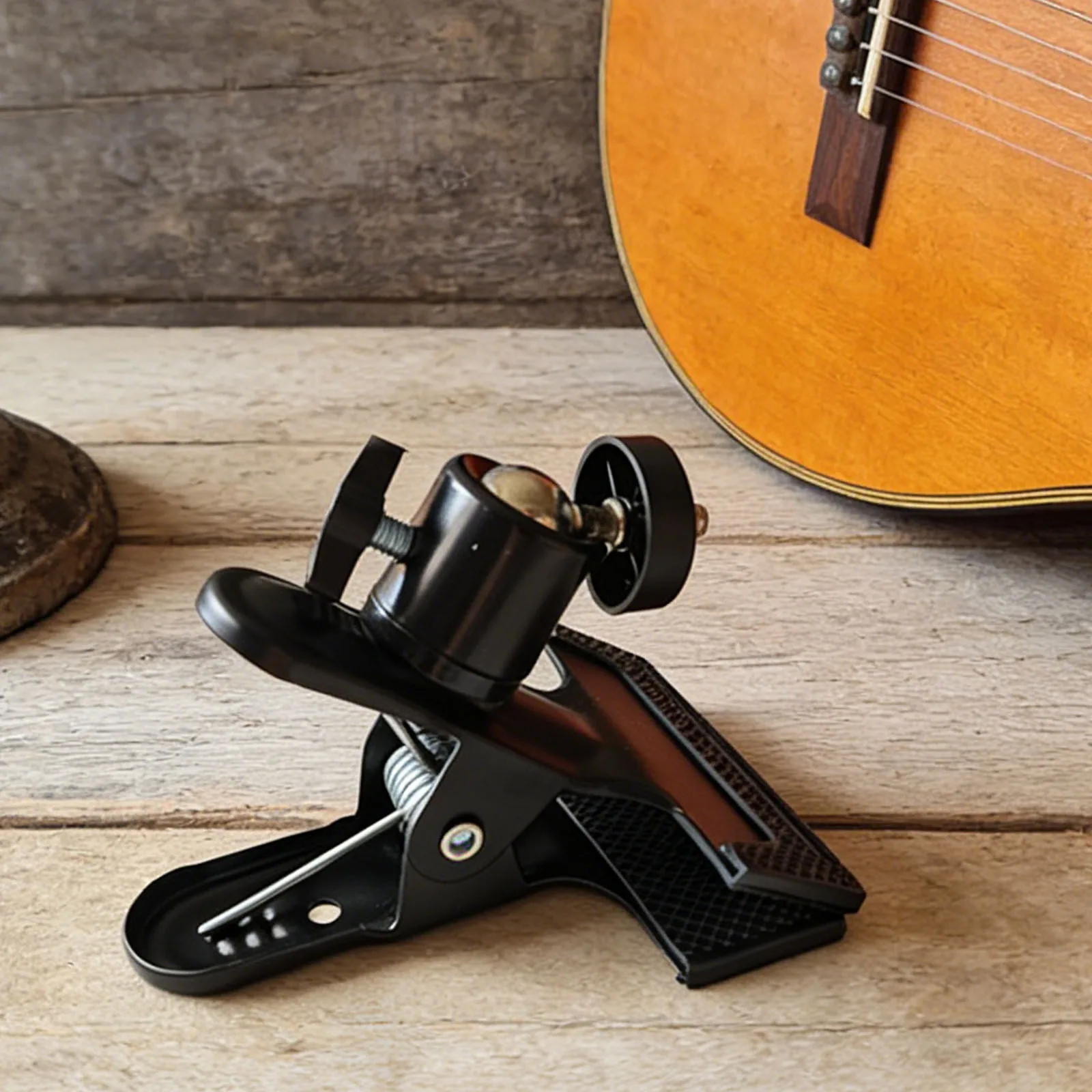 

Adjustable Cell Phone Guitar Stand with 360 Degree Adjustable & Rotatable Guitar Mount Universal for Watching Tutorials & Tabs