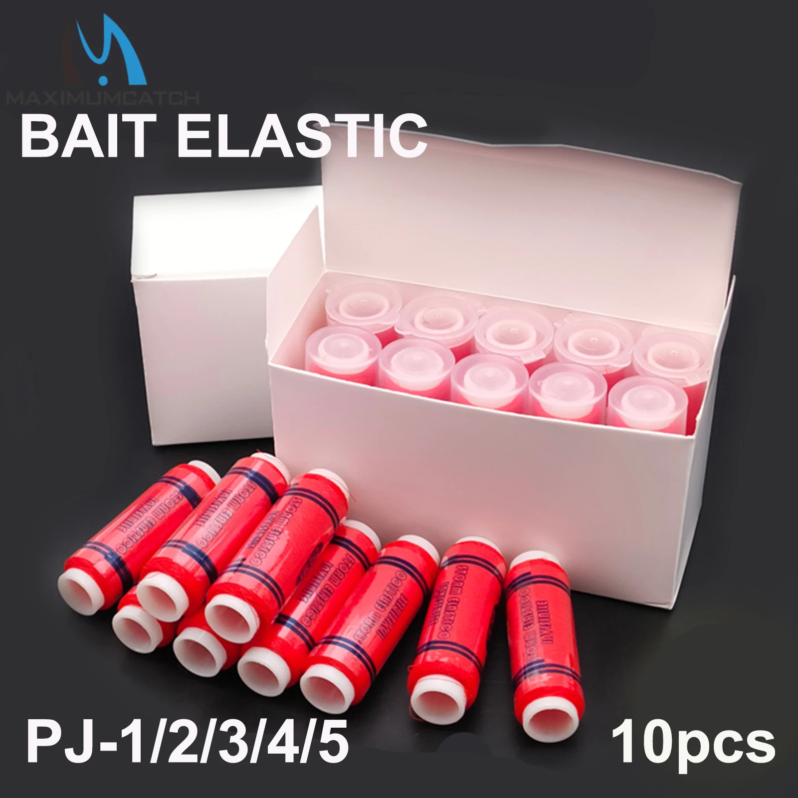 MAXCATCH 10pc Bait Elastic Fishing Line High Tensile Polyester Invisible Thread 0.15-0.4mm Spool for Sea Lure Fishing Accessory