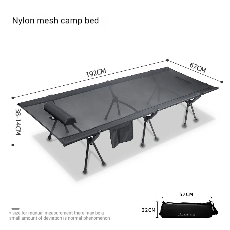 DiFeiKe Outdoor Camping Folding Tactical Bed Single Folding Ultra Light Off the Ground Portable Lightweight Camping Bed