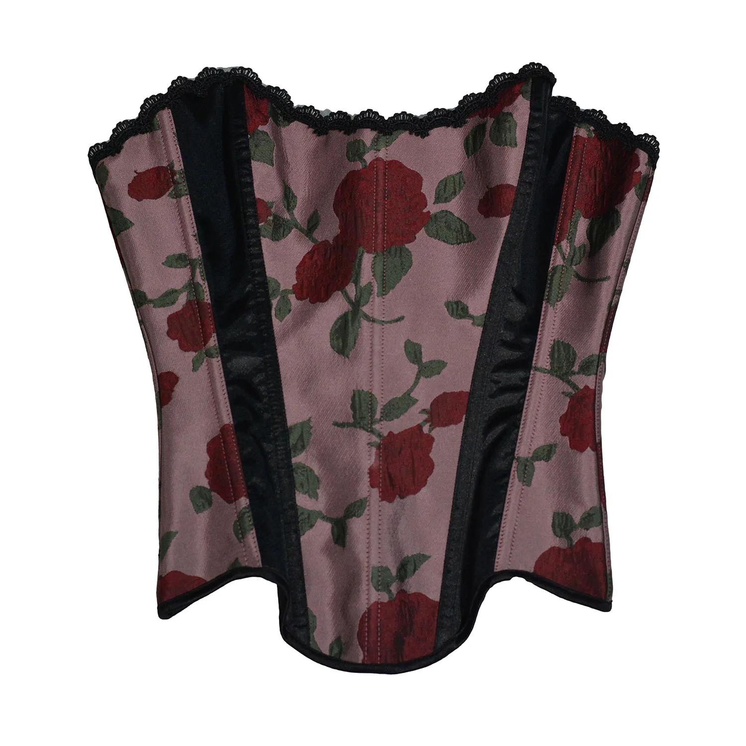 

774 French romantic girl relief rose color matching ding tube top rear strap bra 2025 new