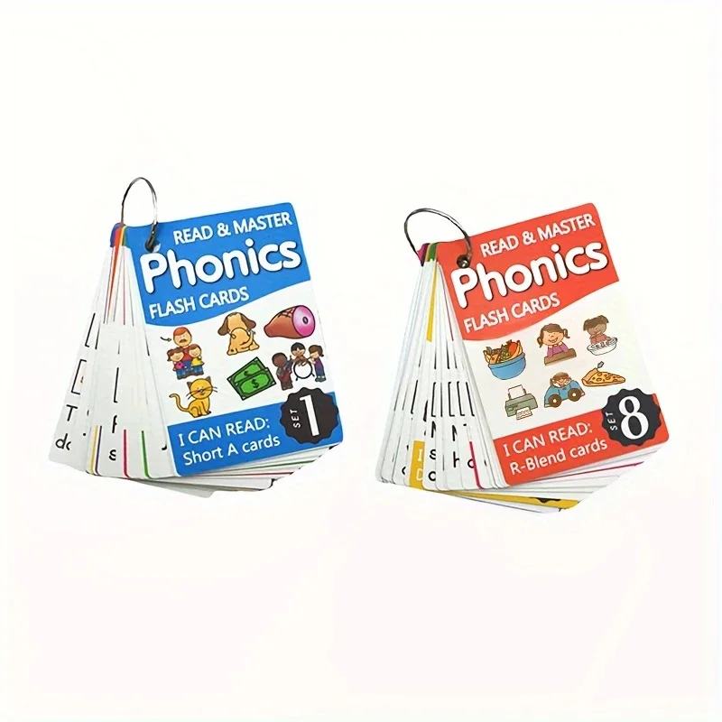 

Read & Master Phonics Flash Cards: 67 - Card Set for English Learning"