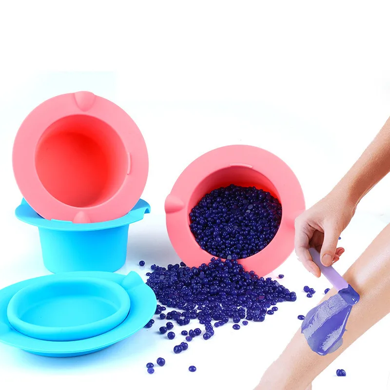 Hair Removal Beauty Fold Container Wax Warmer Hair Removal Beans Non-Stick Heat-resisting Waxing Bead Inner Liner Silicone Bowls