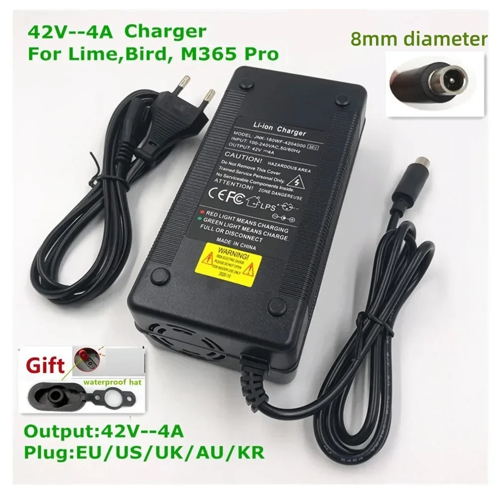 42V 4A Fast Charger For 36V M365 pro,bird,lime,ime-s,Ninebot Es1,Ninebot Es2,Ninebot Es4