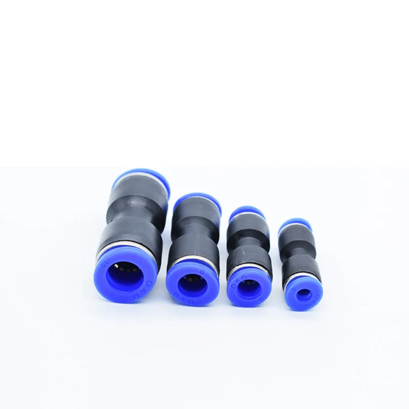 

Pneumatic Fittings PU Series Air Pipe Hose Push in Quick Coupling 4mm 6mm 8mm 10mm 12mm Plastic Tube Connectors