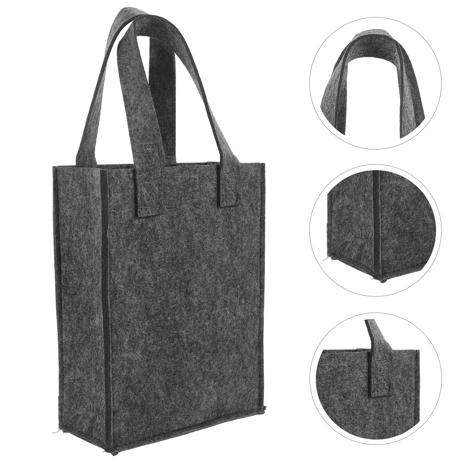

Wine Bottle Felt Pouch 2 Bottle Carrier Storage Bag Exquisite Design for Various Occasions Protection Wine Bags