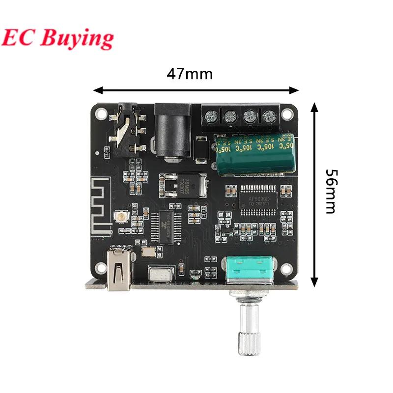 XY-Y50L Stereo BT Bluetooth-Compatible 5.1 AUX USB Audio Digital Power Amplifier Board Module 50W+50W Infrared Remote Control